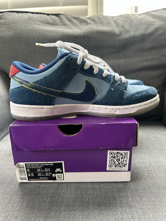 Nike ‘Why So Sad’ SB Dunk Low Pro - DX5549-400- Men’s Size 8 EUC main image 4